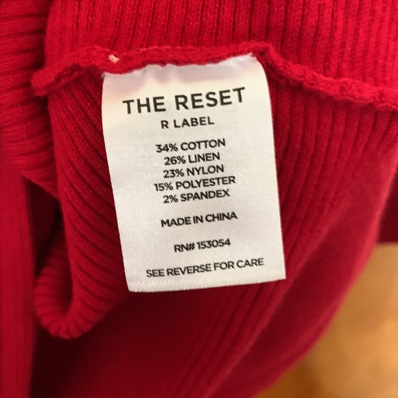 The Reset Ribbed Pullover, Crimson - Picture 3 of 4